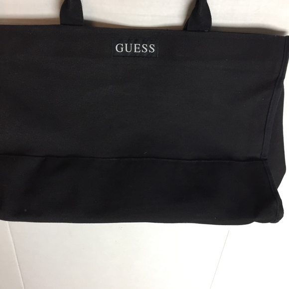 guess canvas tote